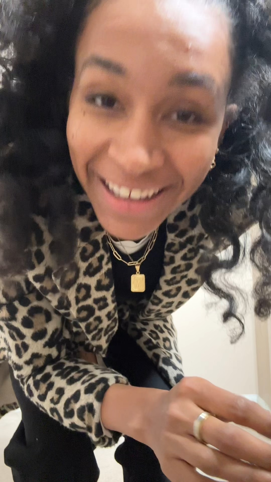 All black outfit idea but make it fun with a leopard coat!  

 #LTKgrwm #LTKootd #LTKU