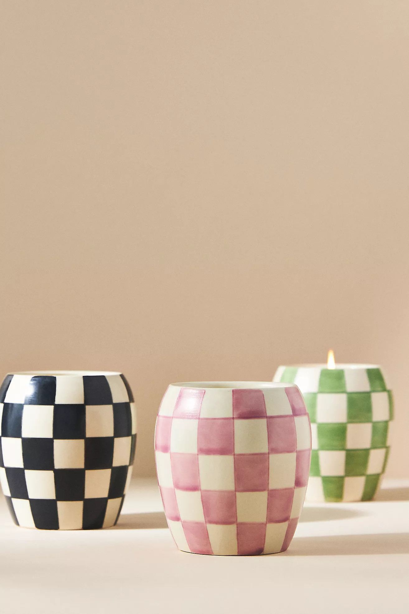 Paddywax Checkmate Black Fig + Olive Porcelain Jar Candle | Anthropologie (US)