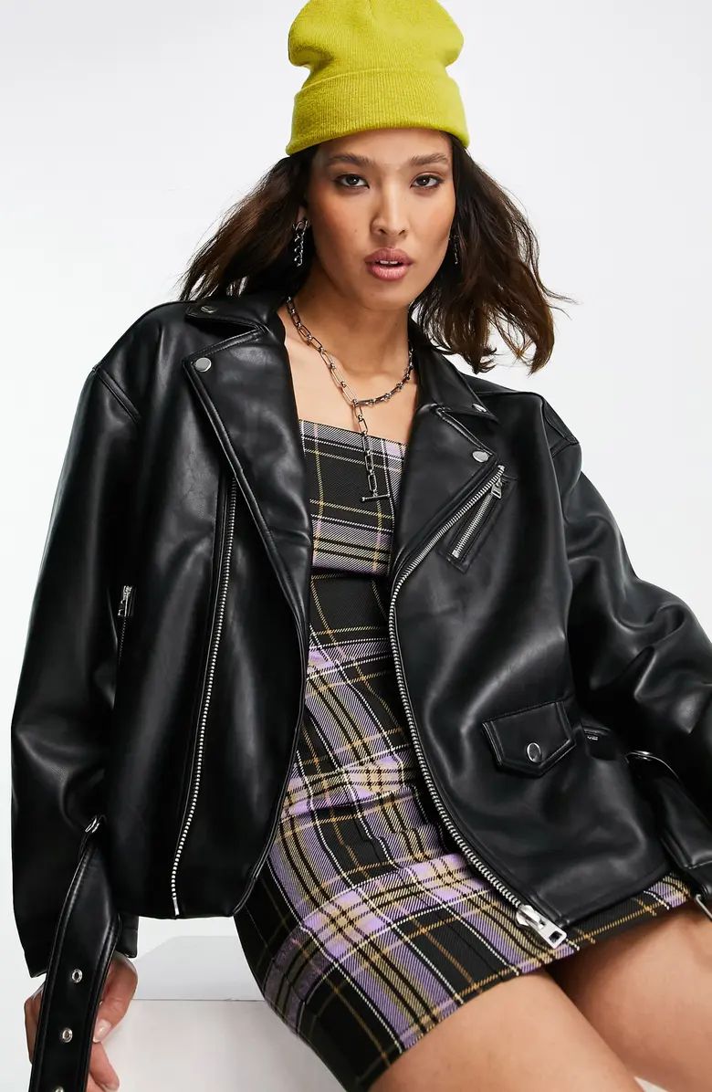 Oversize Biker Jacket | Nordstrom