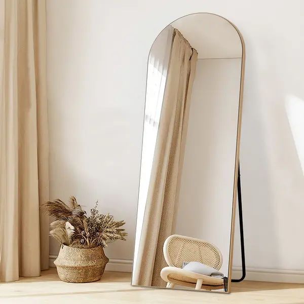 Arched Top Full-length Freestanding/ Leaning/ Hanging Wall Mirror - On Sale - Overstock - 3313032... | Bed Bath & Beyond