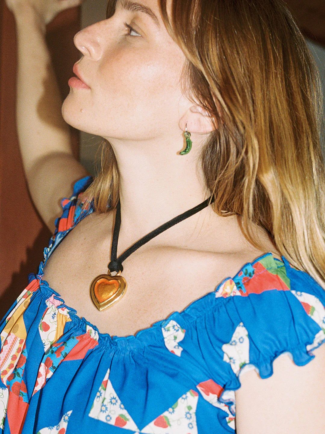Treasure Heart Necklace - Orange | Lisa Says Gah