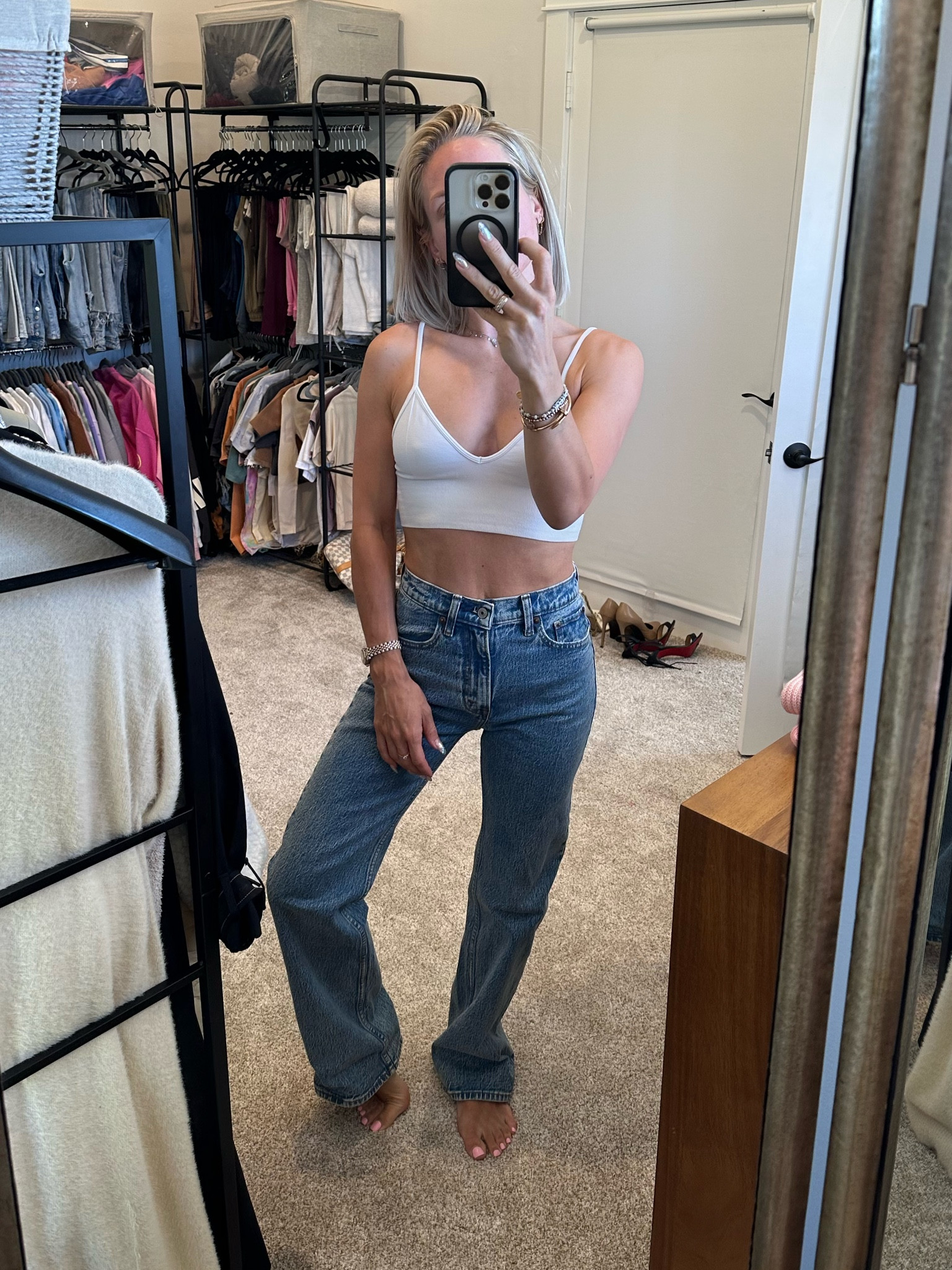 Abercrombie denim 🫶🏼 love this style & it fits perfectly! 

#LTKstyletip #LTKsalealert #LTKunder100