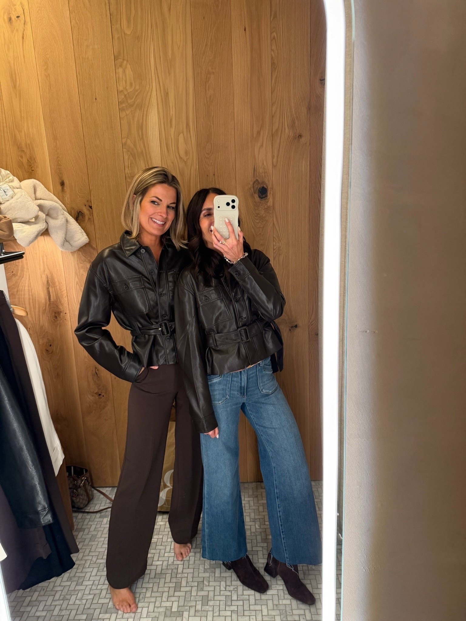 Aritzia jacket size xs.
faux leather jacket, belted jacket, chocolate brown, casual chic style, NY outfit ideas, annabrstyle


#LTKdayinmylife #LTKSeasonal #LTKmomlife