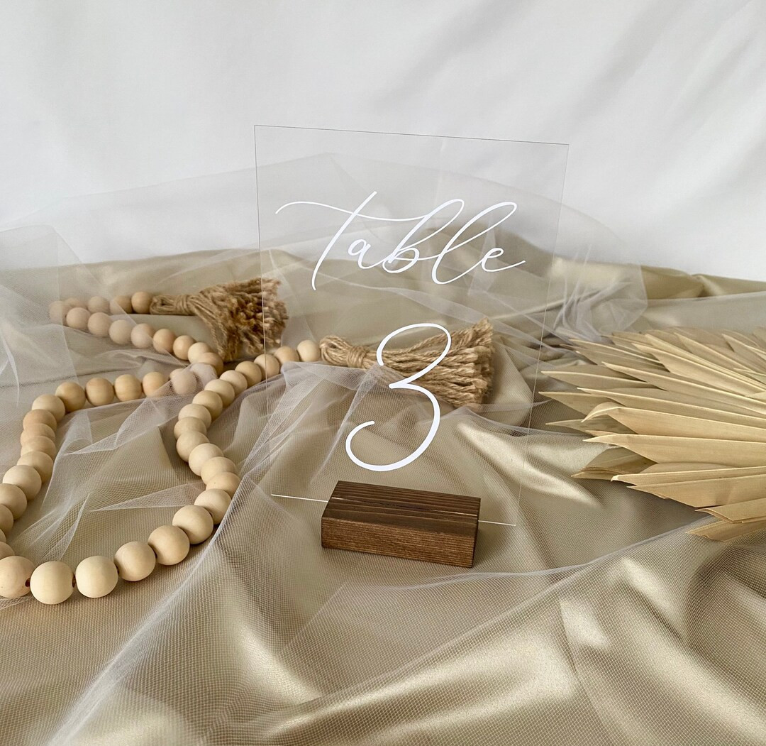 Acrylic Table Numbers Seating Chart Wedding Decor - Etsy Canada | Etsy (CAD)
