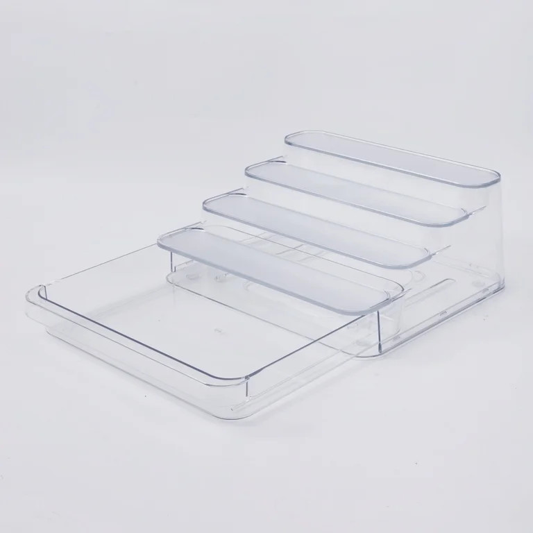Mainstays Clear 4 Tier Spice Rack With Drawer, Ideal for Kitchen Storage and Organization of Spic... | Walmart (US)