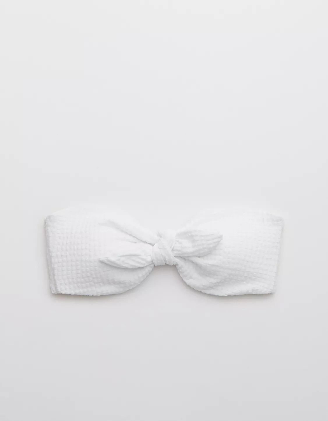 Aerie Jacquard Tie Bandeau Bikini Top | American Eagle Outfitters (US & CA)