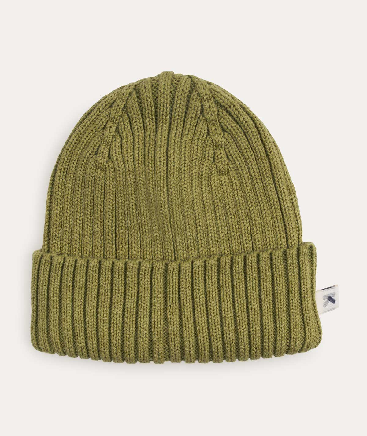 Organic Cotton Beanie - Olive | KIDLY