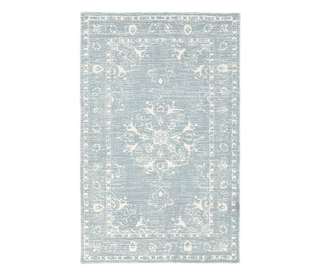 Astrid Custom Rug, 4x6', Blue Sage | Pottery Barn Kids