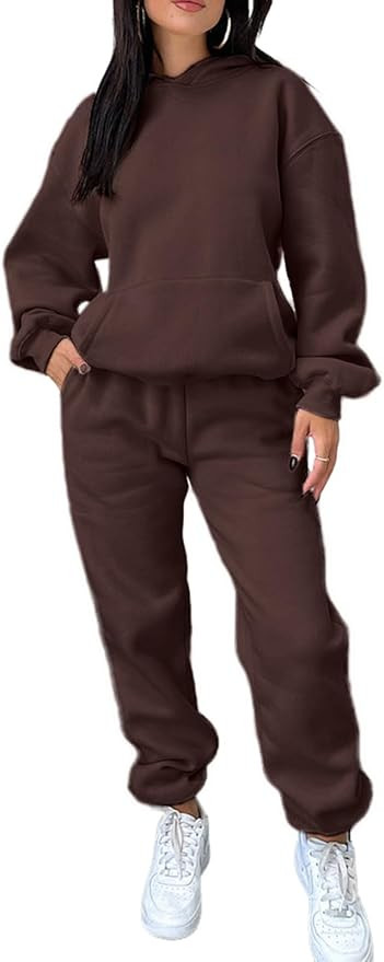 KANSOON Sweatsuits for Women Set 2 Piece Outfits Long Sleeve Hoodie Oversized Sweatshirt Jogger P... | Amazon (US)