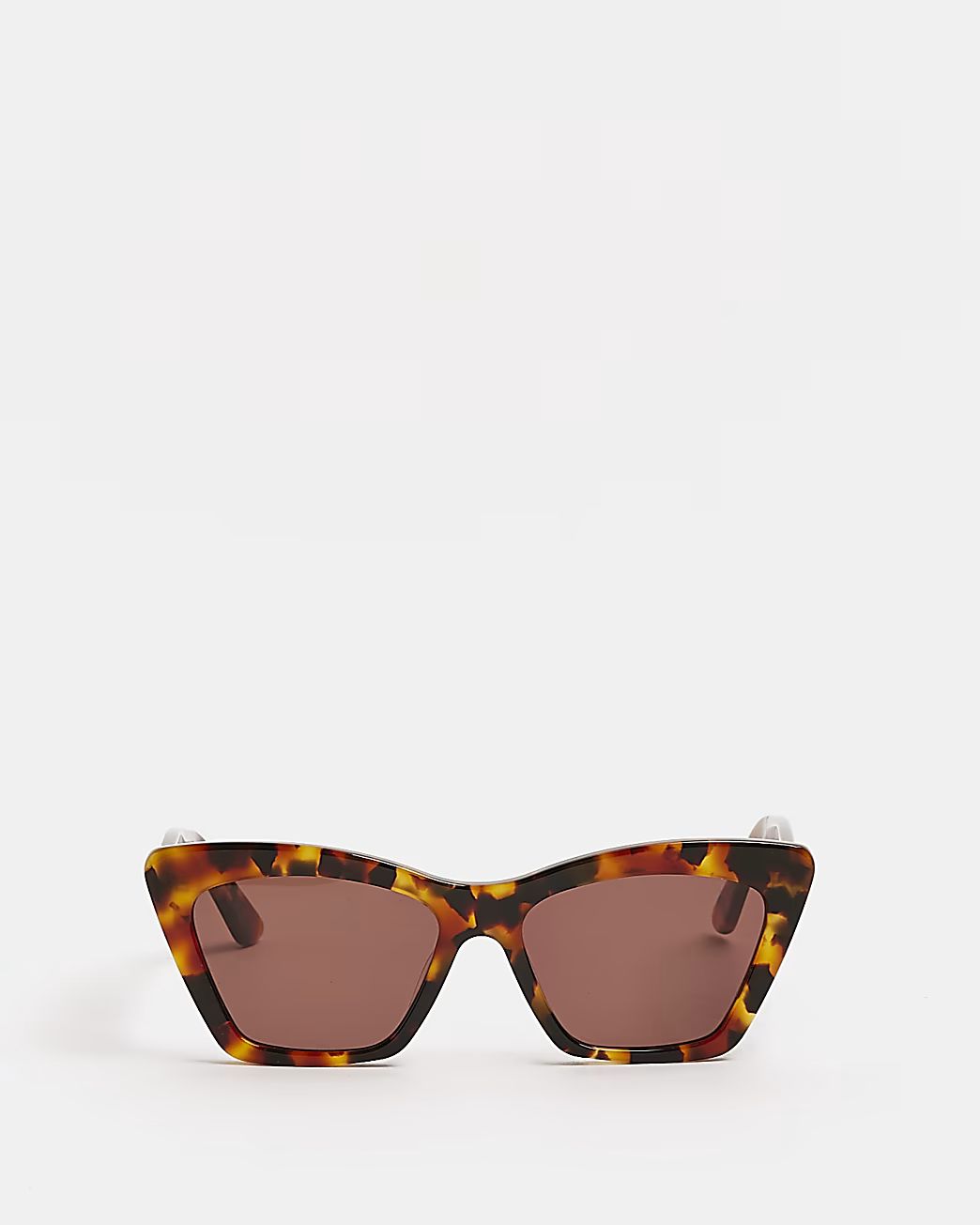 Beige tortoise shell cat eye sunglasses | River Island (UK & IE)