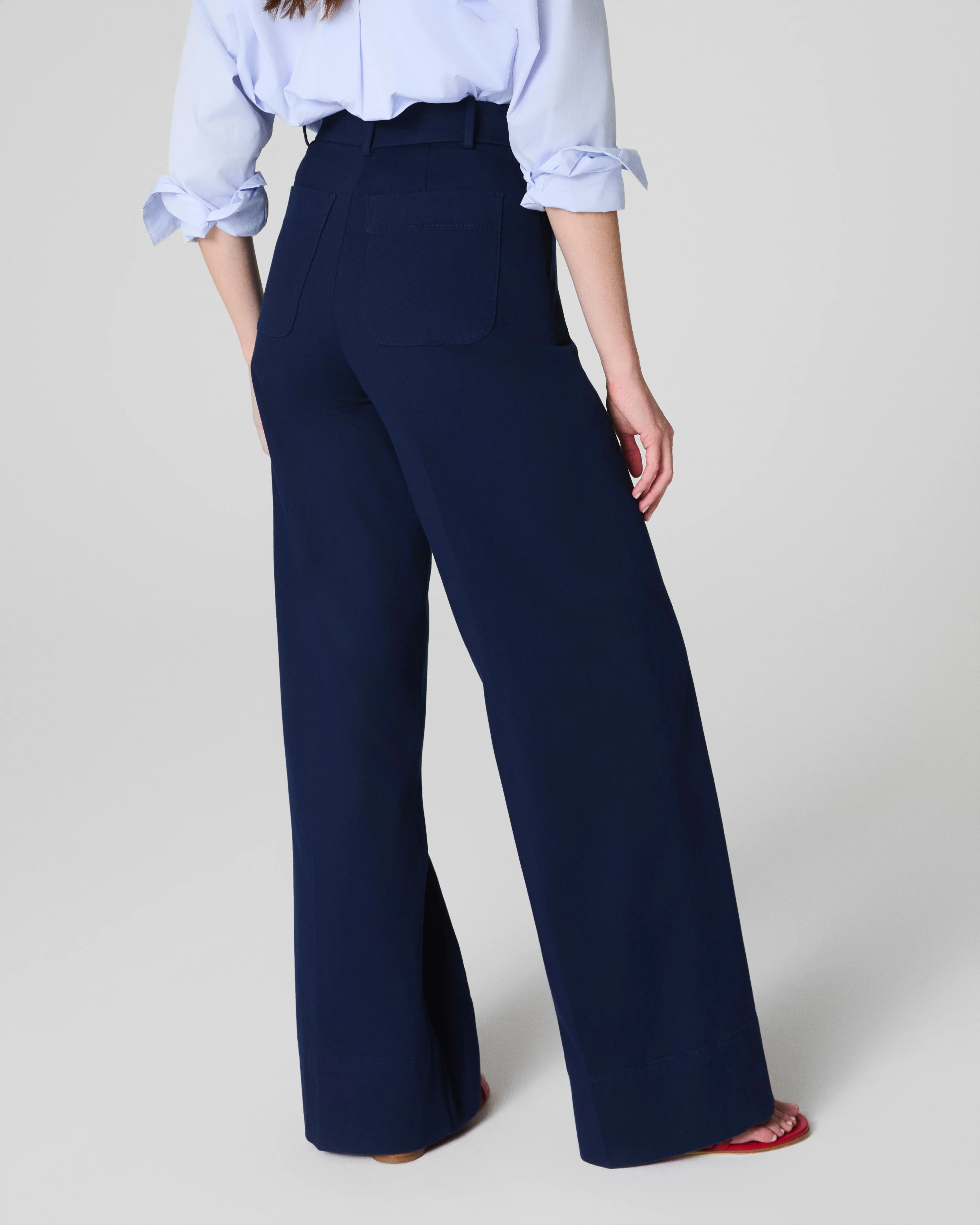Twill Wide Leg Pant – Soft, Sleek Comfort | SPANX | Spanx