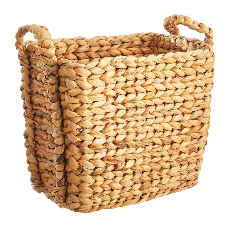 Braided Arrow Weave Rectangle Basket, Medium | At Home