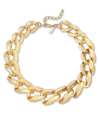 I.N.C. International Concepts Chunky Chain Link Collar Necklace, 18-1/4 | Macy's