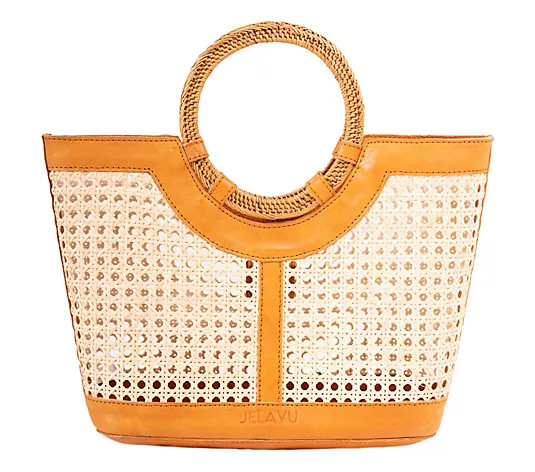 Jelavu Hilton Cane Tote Bag - QVC.com | QVC