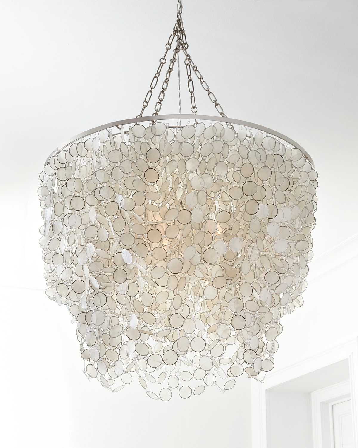 Bernadette 3-Light Capiz Chandelier | Horchow