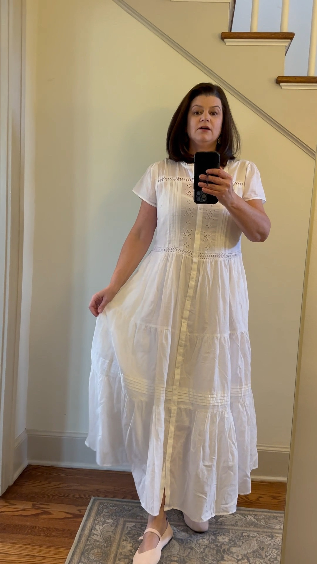 Wear this with or without a belt and you have the perfect dress for spring and summer! It has a slip but I would recommend wearing nude undergarments too. Dress this one up or down and definitely take it on spring break and for beach pictures!

#LTKMidsize #LTKSeasonal #LTKWorkwear