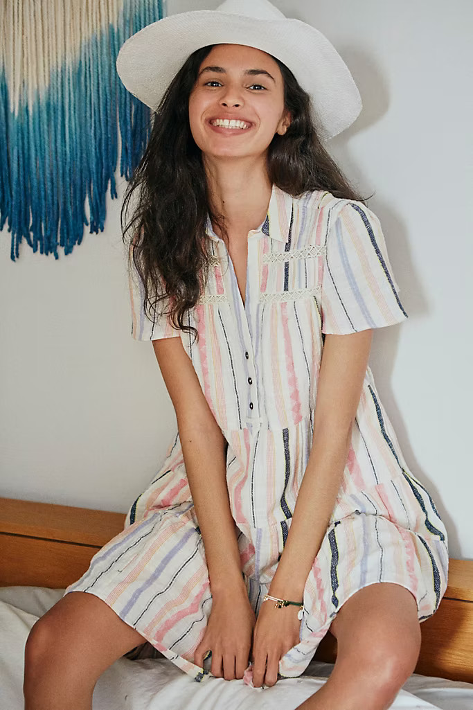 Georgina Tiered Shirtdress | Anthropologie (US)