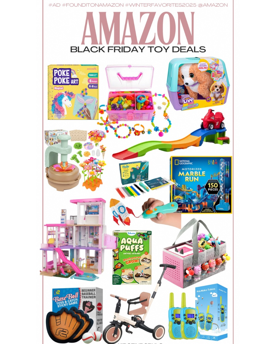 Amazon Black Friday Toy deals! 🙌 So many fun toys, crafts & games on sale! I love this instant camera that’s so easy & fun for kids! I got my niece the stackable flowers for her birthday and she lovesss it! @amazon #ad #founditonamazon #winterfavorites2025

#LTKCyberWeek #LTKKids #LTKGiftGuide