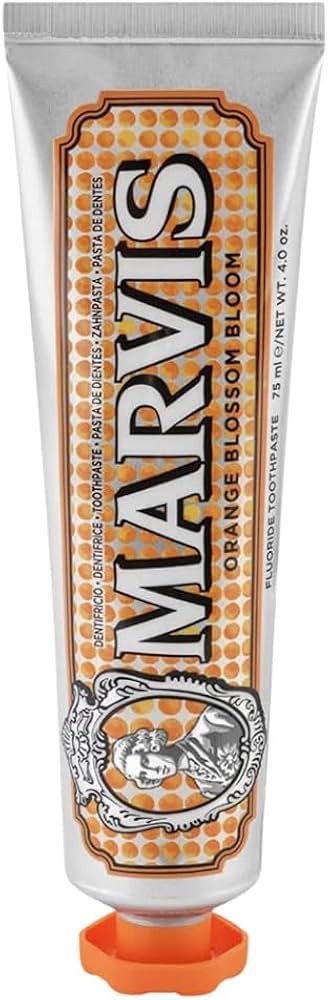 Marvis Orange Blossom Bloom Toothpaste, 75ml, Sensational Orange Flavoured Toothpaste Helps Remov... | Amazon (UK)