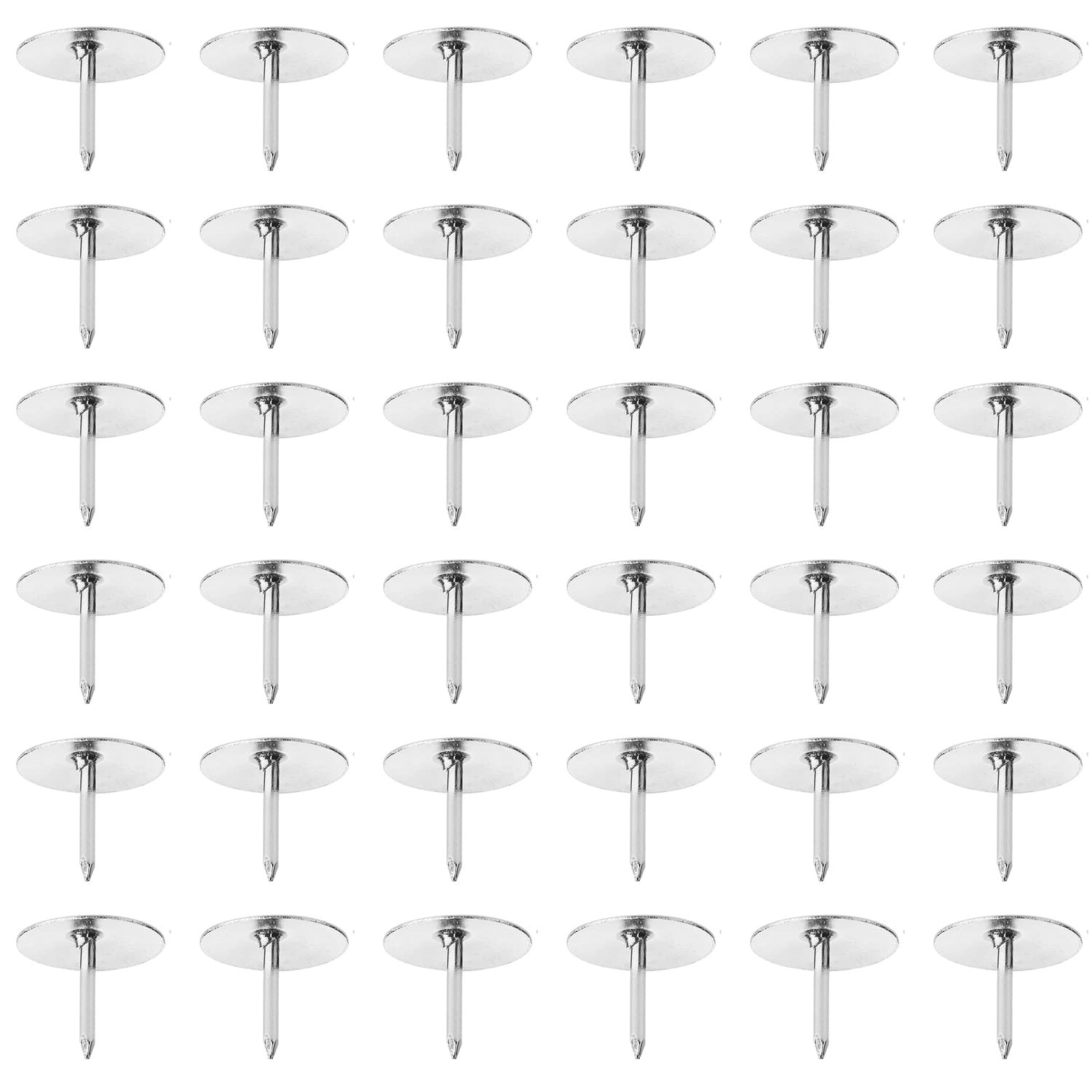 500 Count Push Pins, Thumb Tack, Flat Push Pins, Silver Thumb Tacks, Standard Thumb Tacks Steel P... | Amazon (US)