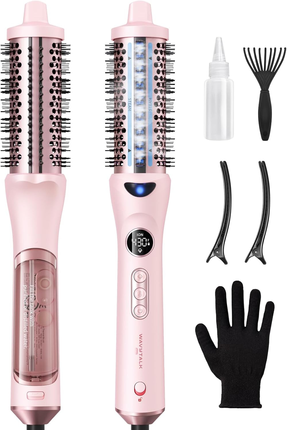 Wavytalk Steam Thermal Brush Steamlift Pro for Salon Blowout Look, 1.57″ | Amazon (US)
