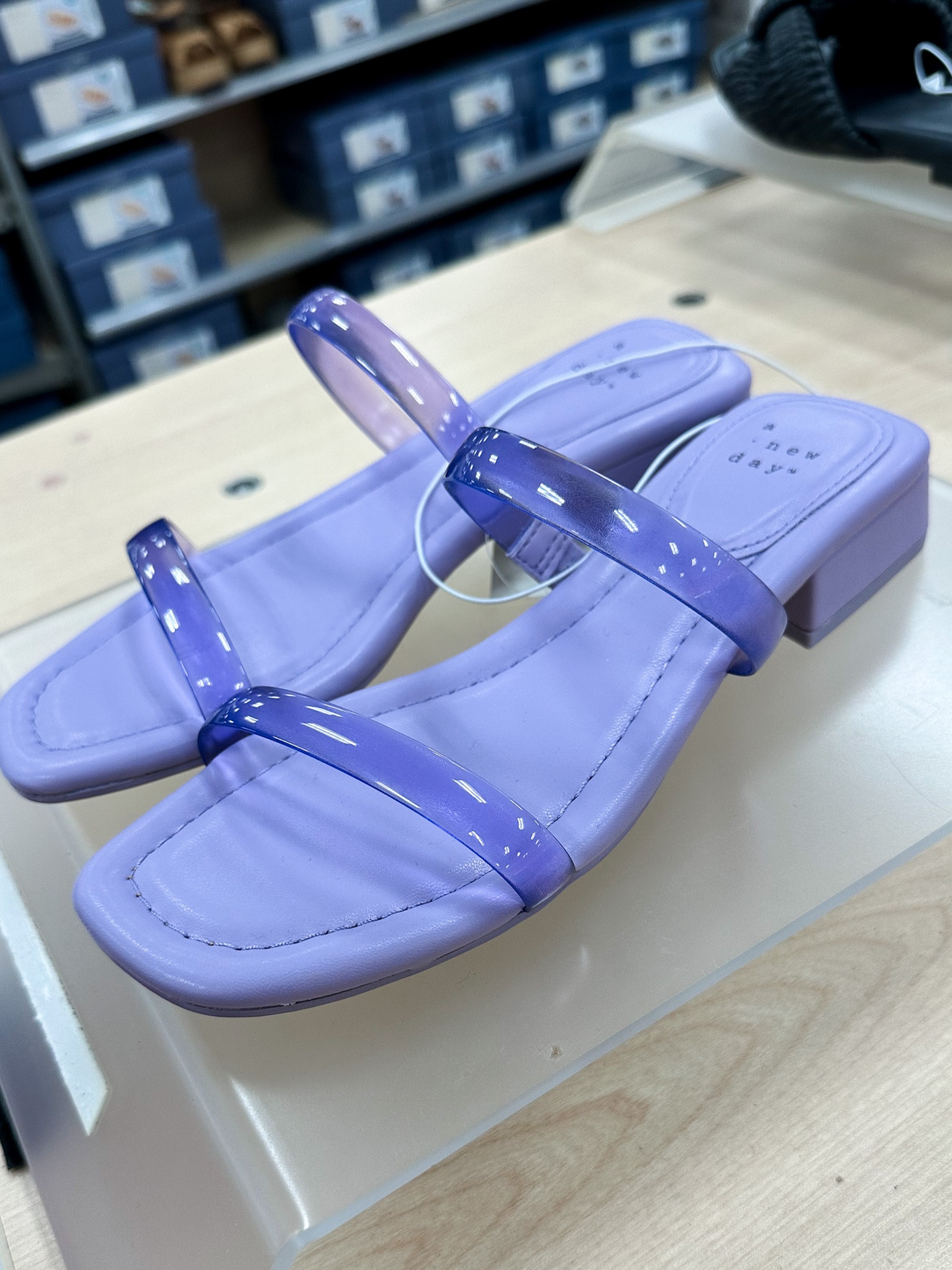 Sandal Jelly Strap Heel Slide On Shoes for Women in a gorgeous spring purple! Also available in hot pink & lime green #targetfinds

#LTKunder50 #LTKshoecrush #LTKstyletip