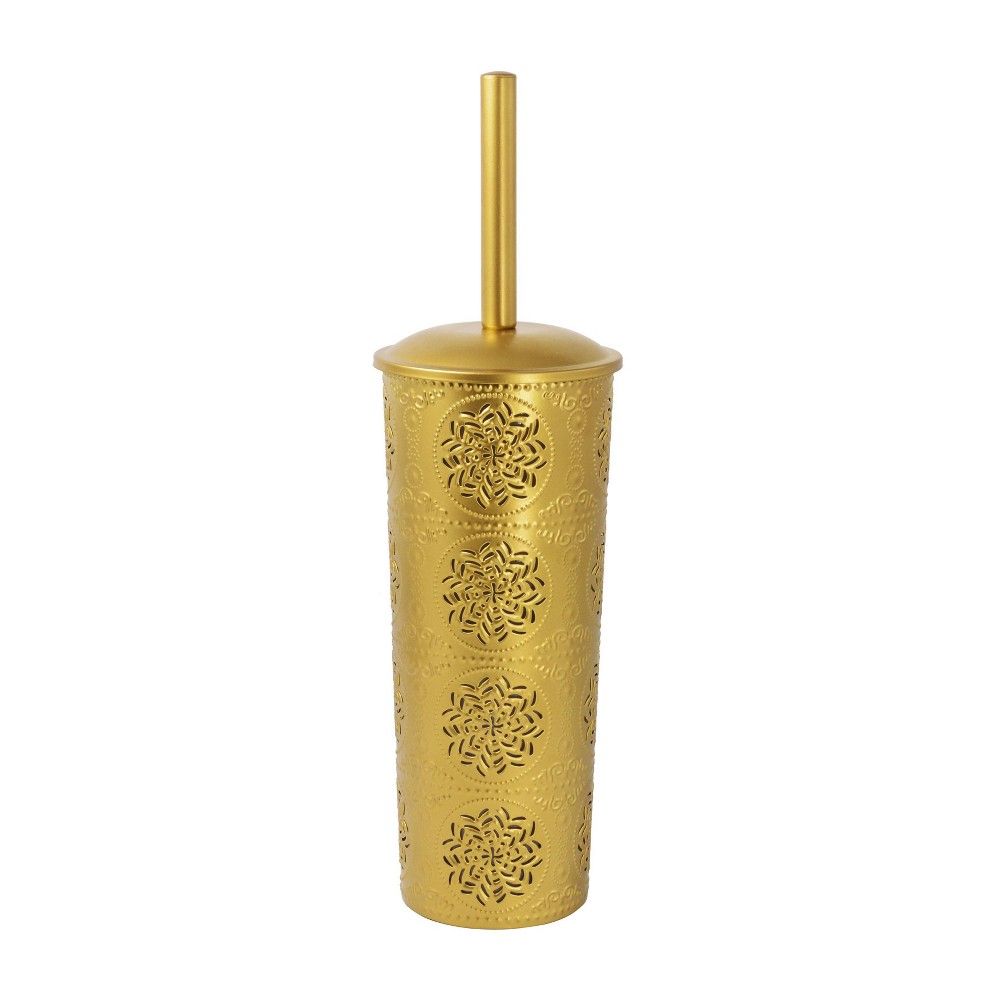 Punched Embossed Toilet Brush And Holder Set Gold - Opalhouse | Target