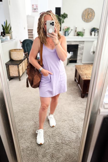 Light purple free people like dress from amazon that has built in shorts underneath, a faux leather backpack that is perfect for moms on the go, and adidas sneakers. Everything fits TTS. 

// Summer outfits 2024, sports mom outfit ideas, summer outfit amazon, Amazon outfit ideas, casual outfit ideas, spring outfit inspo, casual fashion, amazon summer fashion, amazon casual outfit, cute casual outfit, outfit inspo, outfits amazon, outfit ideas, amazon shoes, Amazon bag, purse, size 4-6, casual summer outfits, casual outfit ideas everyday, summer fashion under $50 #ltkfindsunder100 

#LTKSaleAlert #LTKStyleTip #LTKFindsUnder50