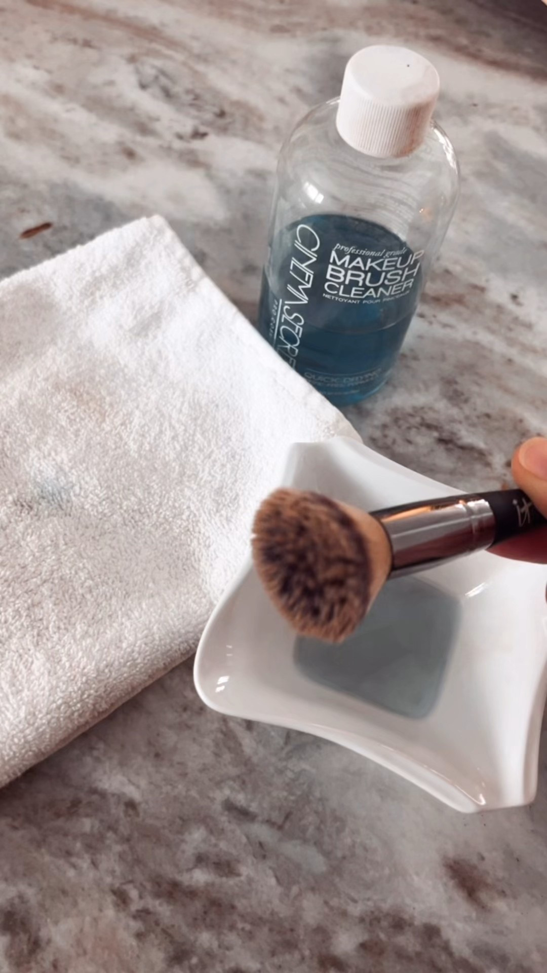 This is the makeup brush cleaner I use; a few passes like this and they look like new. #amazonfinds 

#LTKFindsUnder50 #LTKBeauty