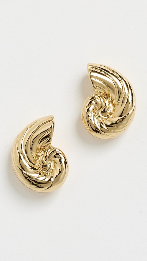 Lele Sadoughi Nautilus Shell Stud Earrings | Shopbop | Shopbop