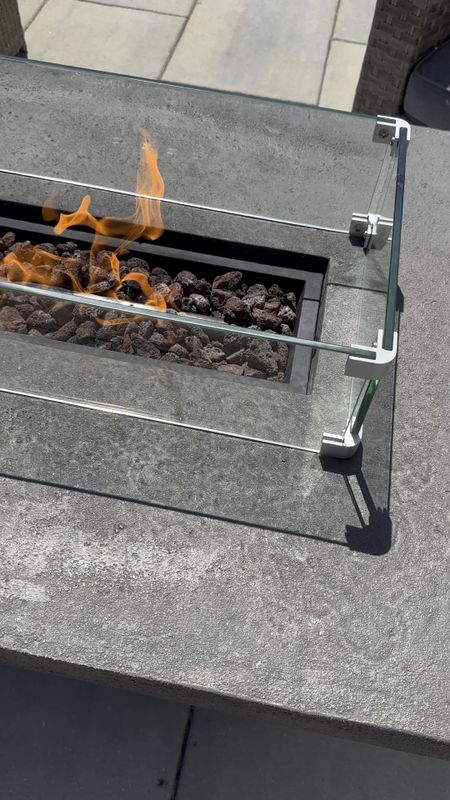 Love our fire table! It hides the propane underneath for a compact, clean look! No cords or wires to hide or extra table on the side! All in one fire table! Summer must have. Patio furniture  

#LTKSeasonal #LTKHome #LTKSummerSales