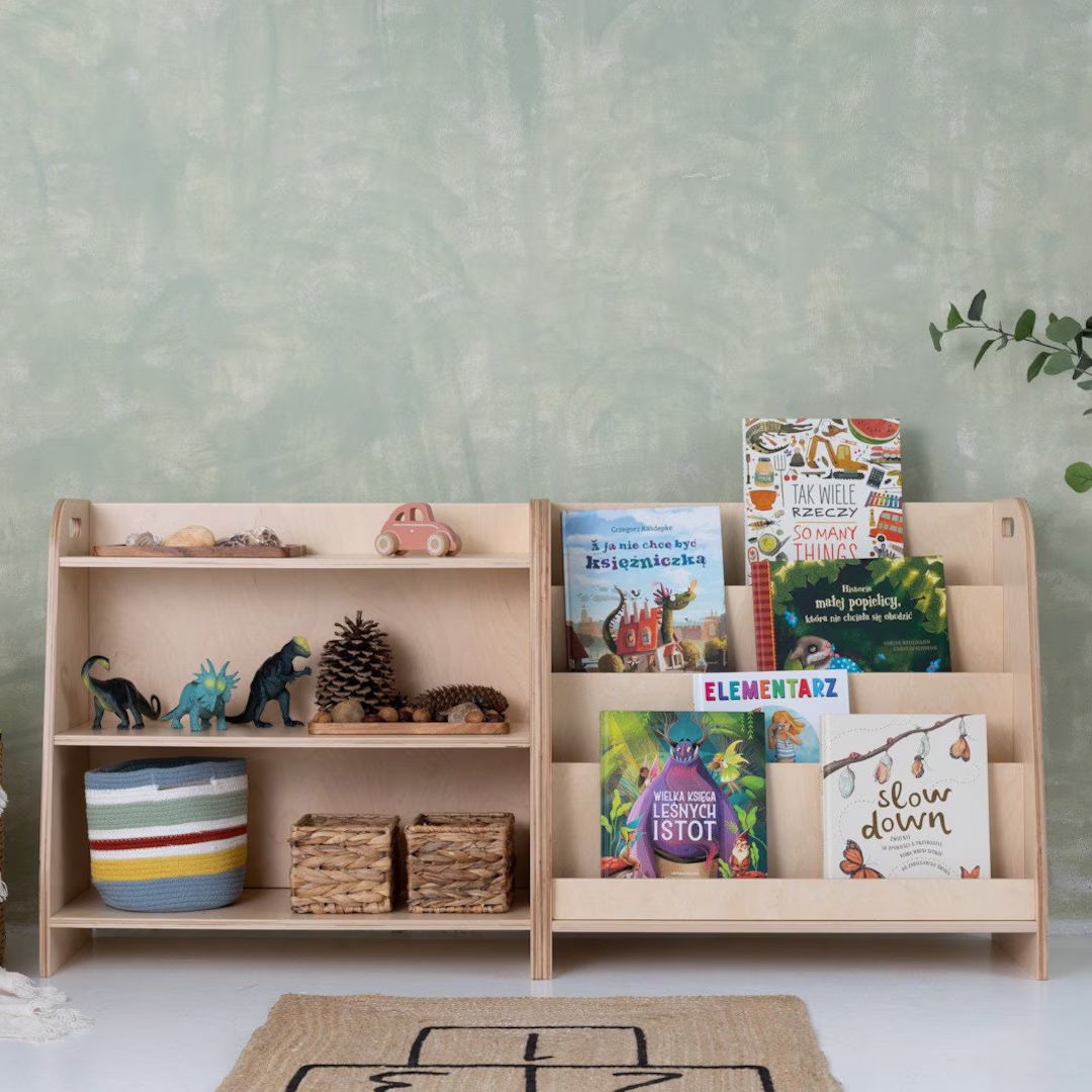 SET of 2x Montessori Shelves, Childrens Storage Book Case, and Toyshelf - Etsy | Etsy (US)