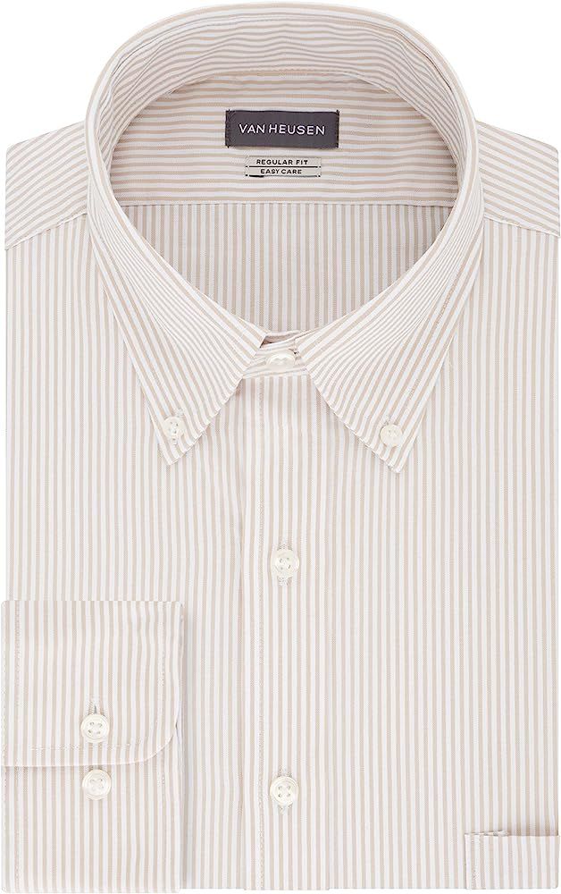 Van Heusen Men's Dress Shirt Regular Fit Pinpoint Stripe | Amazon (US)