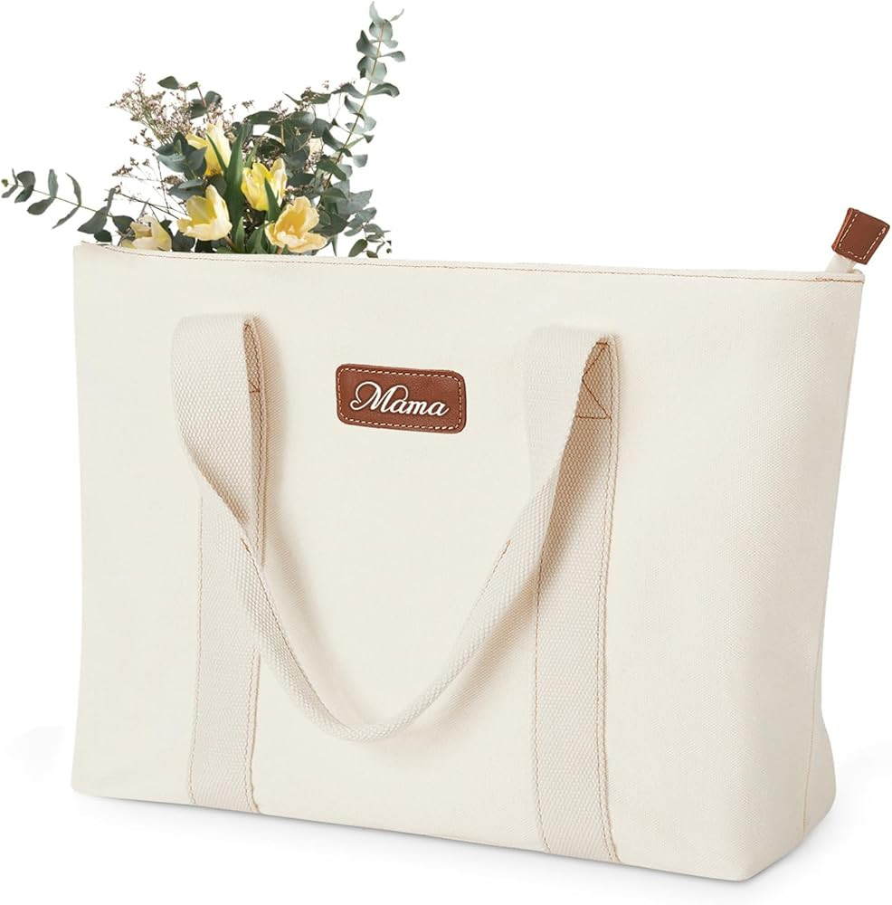 AW BRIDAL Large Canvas Tote Bag| Bridal Shower, Self Care, Valentines Day, Birthday Gifts For Bes... | Amazon (US)