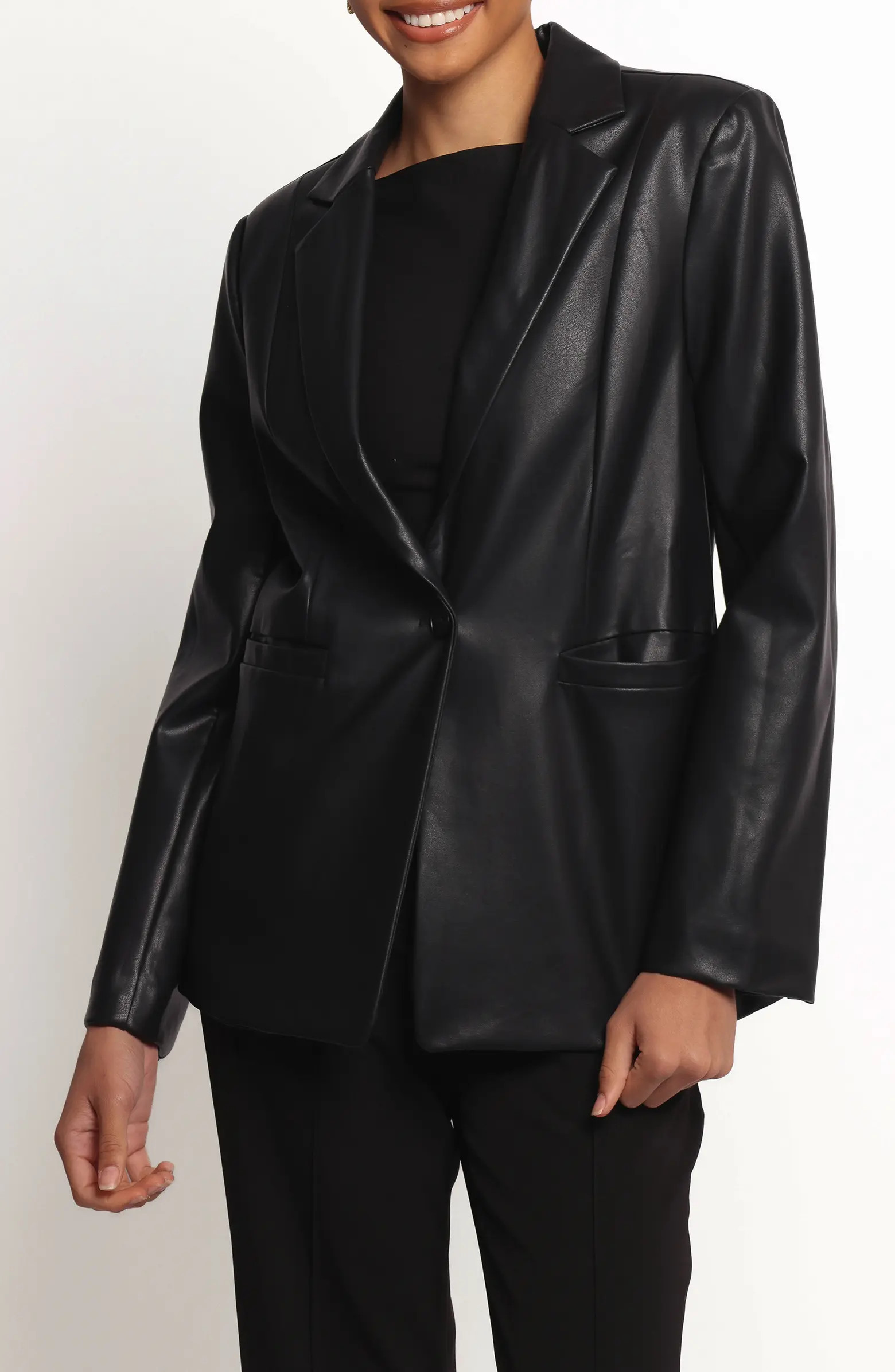 Jamie Faux Leather Blazer | Nordstrom