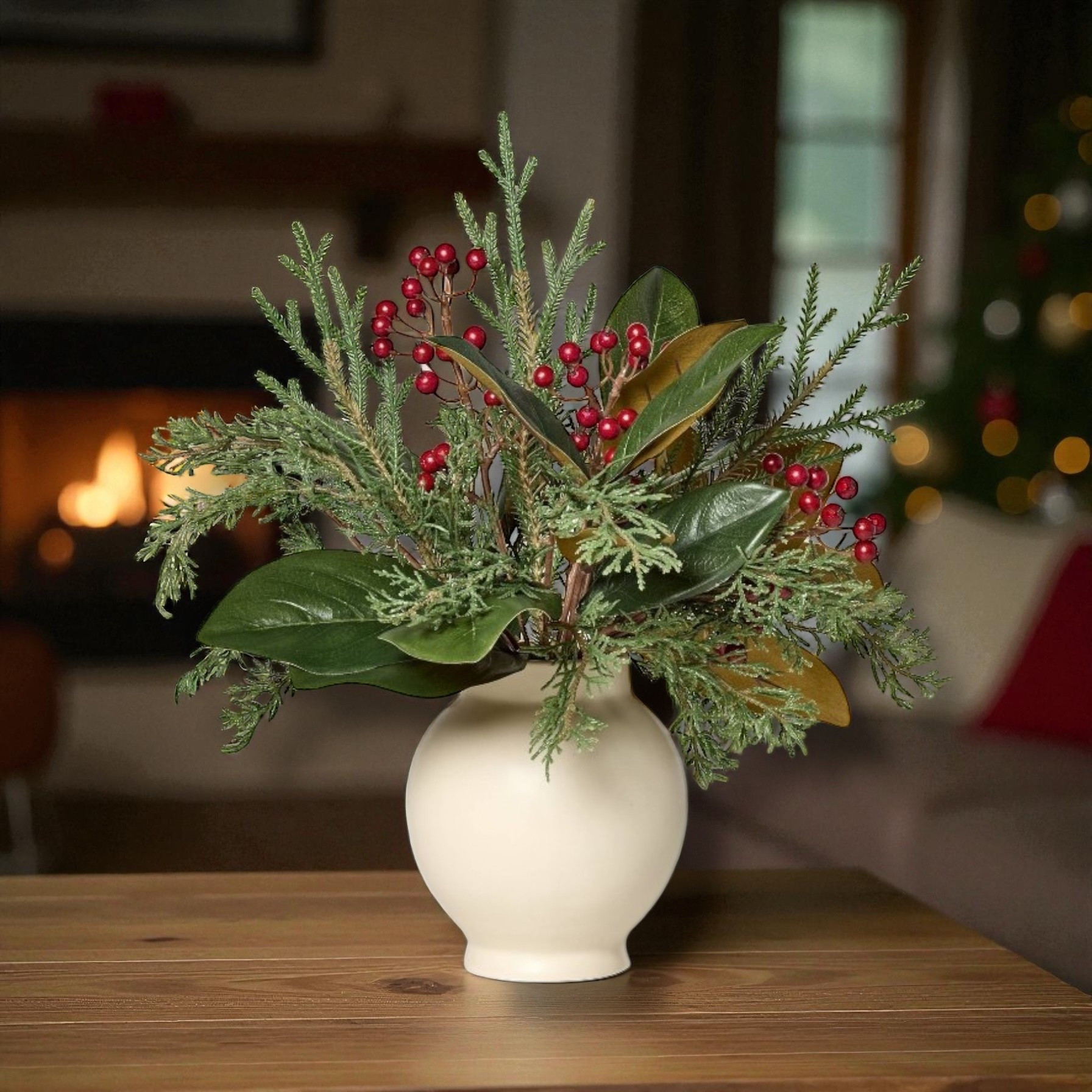 ✨ Festive, effortless, and timeless ✨
Bring cozy holiday charm to your home with this Magnolia Berry Christmas Arrangement from Threshold designed with Studio McGee. 🌿🎄

This artificial holiday arrangement features lush magnolia leaves, red berries, and pine greenery in a neutral ceramic vase — the perfect low-maintenance Christmas decor piece that instantly warms up any entryway, console, or kitchen counter.

🌟 Style tip: pair it with candles, wood accents, or a woven runner for that boho rustic Christmas vibe.

🛒 Tap to shop this affordable holiday decor find from Target before it sells out!

#StudioMcGee #TargetHoliday #HolidayDecor #ChristmasDecor #ChristmasArrangement #HolidayFloral #Threshold #TargetStyle #HomeDecor #NeutralChristmas #BohoChristmas #RusticChristmas #FauxGreenery #CozyHome #HolidayVibes #BohoStyleSource #LTKhome #LTKholiday #LTKseasonal #LTKfinds #LTKTarget #LTKdecor #BudgetFriendlyDecor

#LTKGiftGuide #LTKHoliday #LTKSeasonal