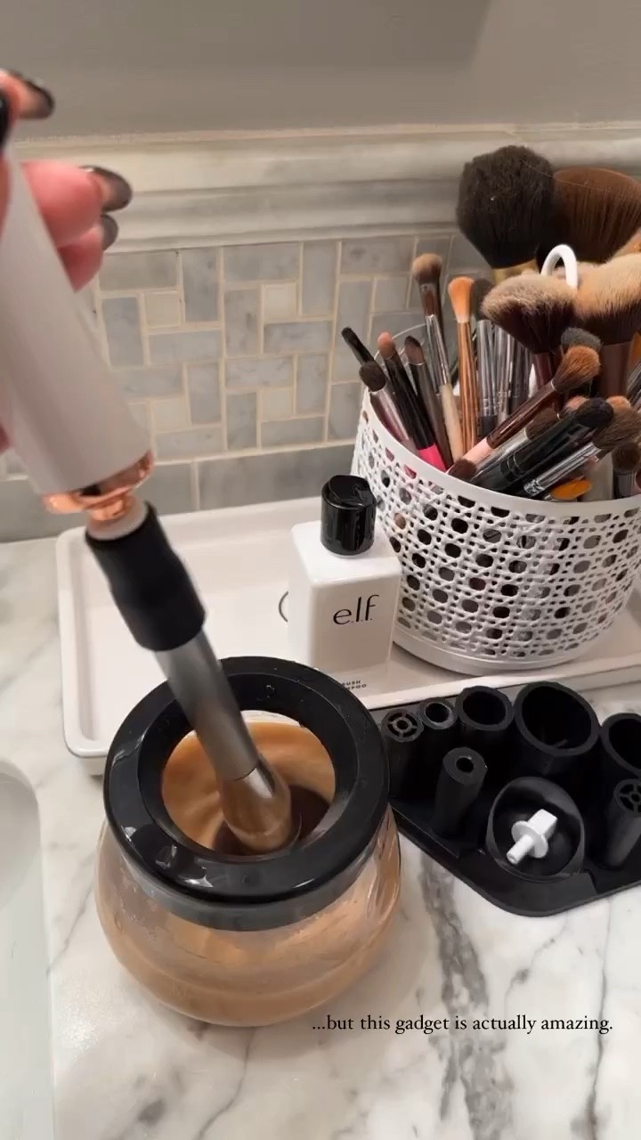 I really dreaded cleaning my makeup brushes until I got this nifty gadget 😍 Deep cleanses & dries in seconds! Side note- You can use any makeup brush cleanser (hack-or dish soap 😉) but this ELF one linked here is super cheap and works great! 

#LTKbeauty