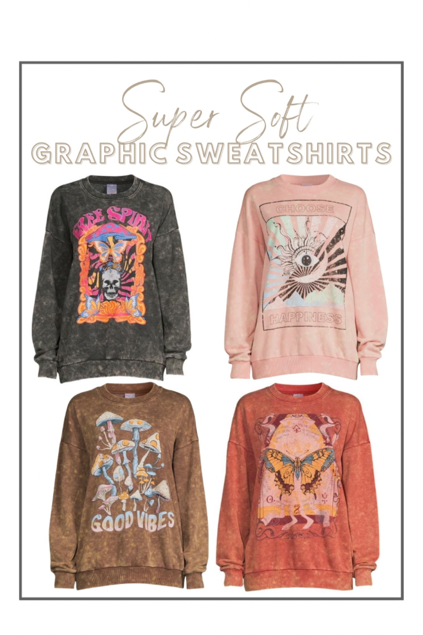Walmart super soft Graphic Sweatshirts
I bought all of them 😬
Size XL

#LTKSeasonal #LTKunder50 #LTKstyletip
