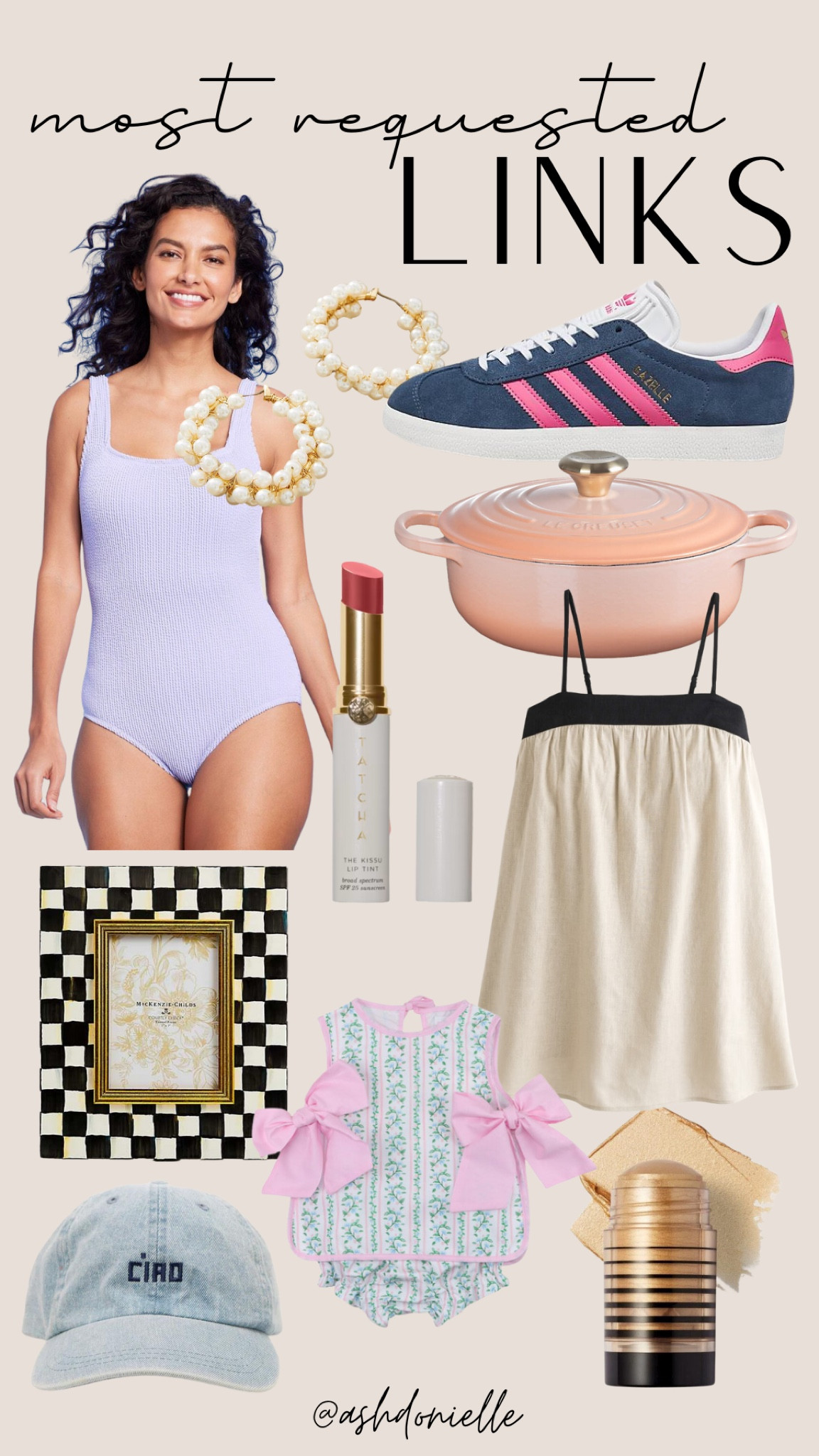 Most requested links - trendy fashion - summer fashion - cute picture frame - home accents - kitchen faves - adidas sambas - summer outfit ideas - Abercrombie dress - summer baby outfit 

#LTKStyleTip #LTKSeasonal
