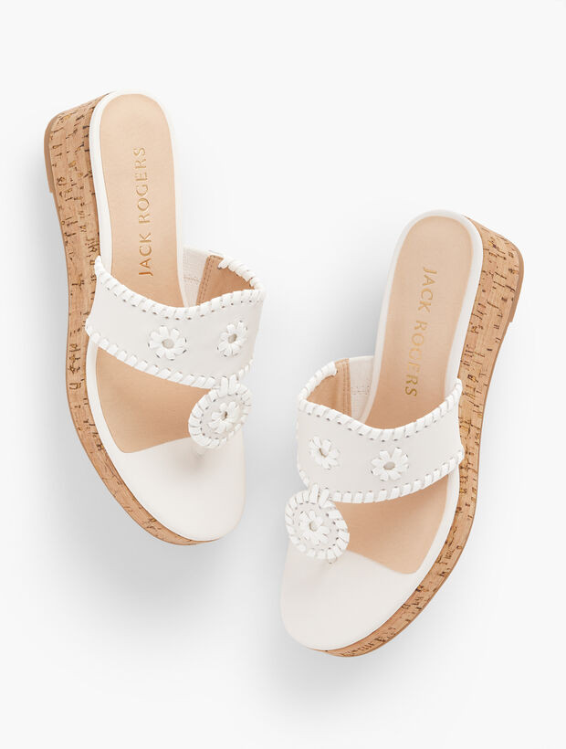 Jack Rogers® Jacks Cork Wedge Sandals | Talbots