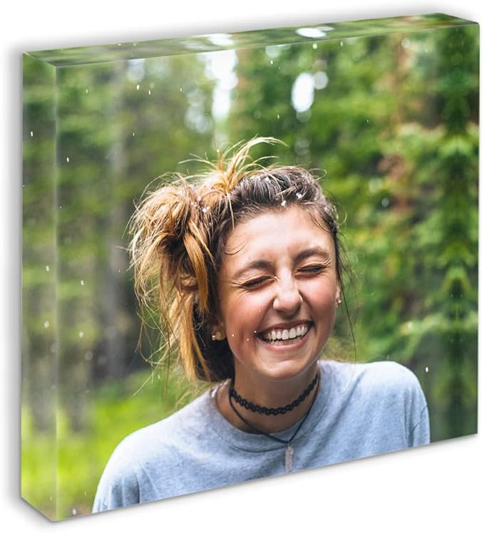 DREAM BIG PRINTABLES Acrylic Picture Photo Block | Personalized Gifts | Glass Photo Frames | Cust... | Amazon (US)