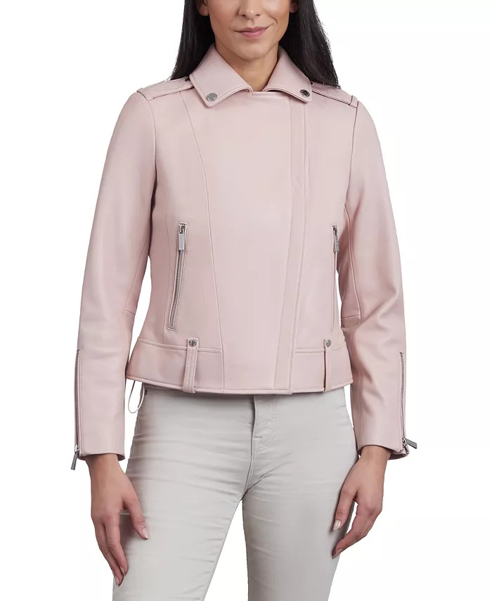 Women's Leather Moto Jacket | Macy's