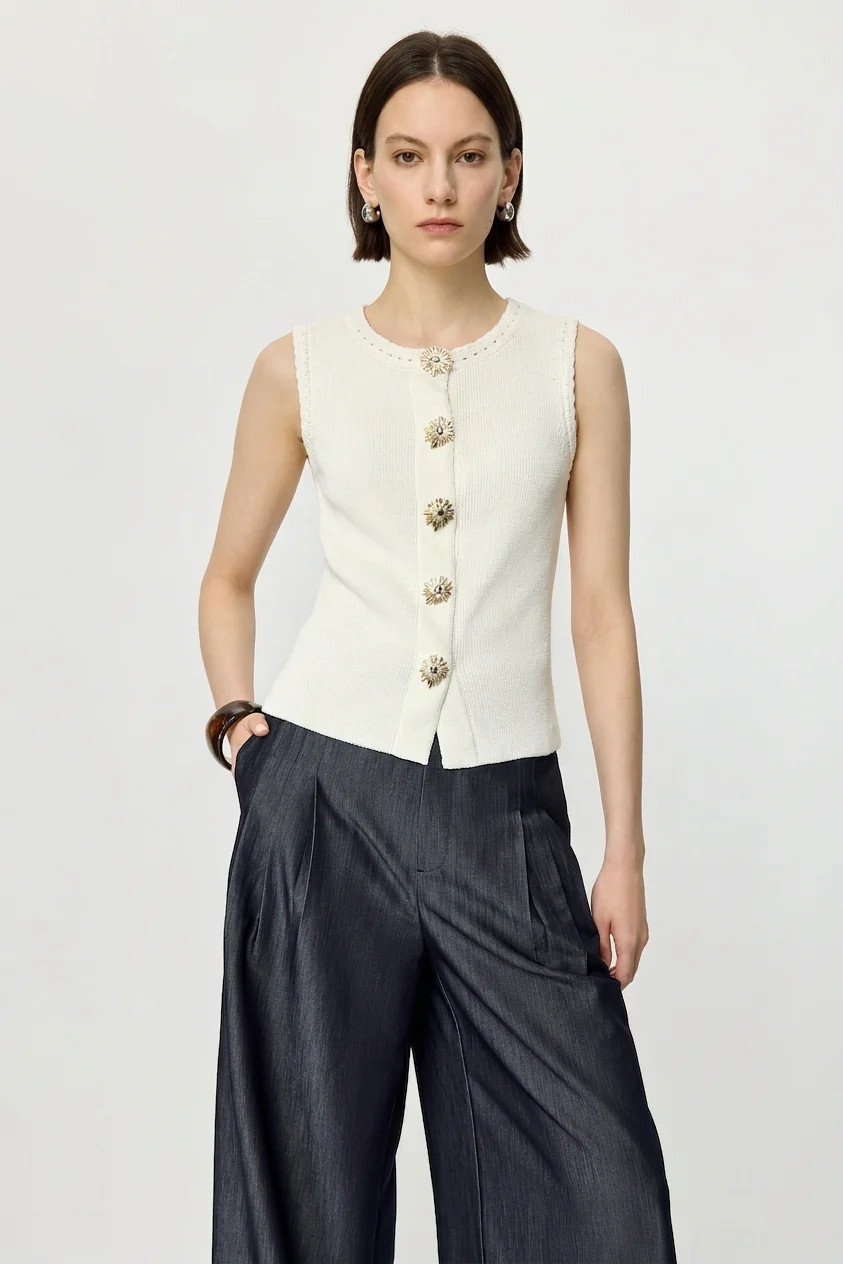 Sleeveless Knit Vest | LILY Studio