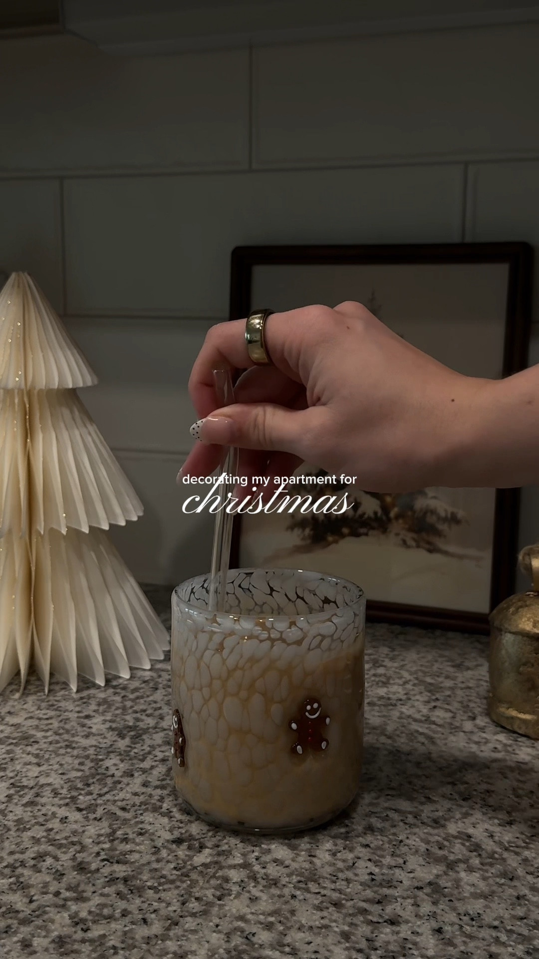 Decorating my apartment for Christmas🤎🌲✨