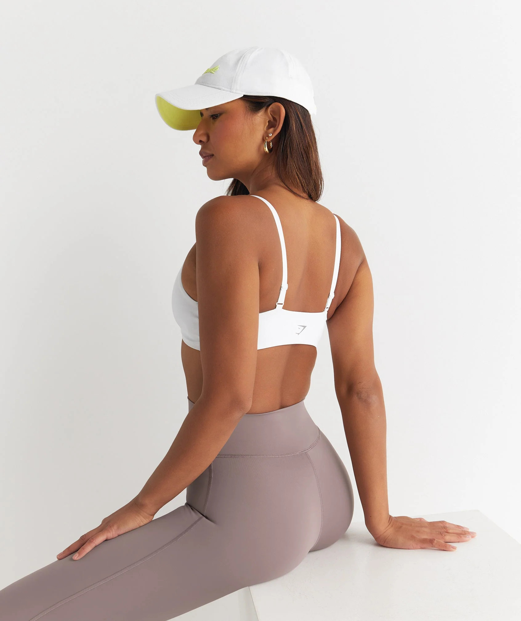 Gymshark Elevate Twist Front Bralette - White | Gymshark US