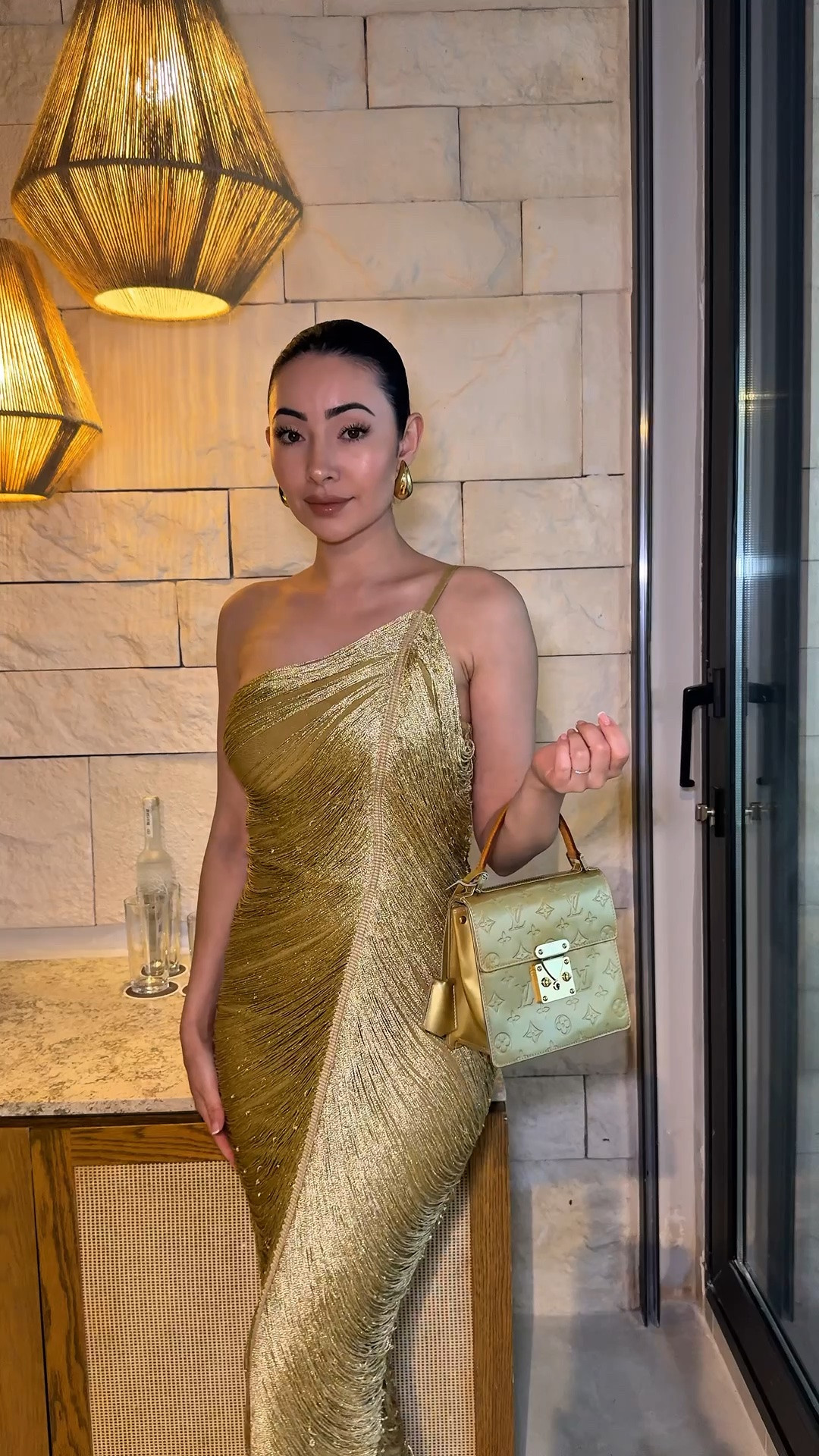 Gold fringe statement dress!

This is a bandage dress with gold fringes all the way around.

#LTKootd #LTKTravel