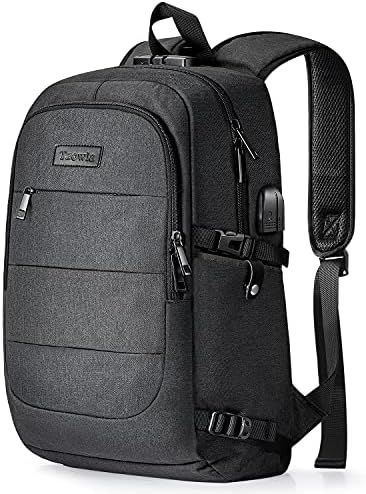 Travel Laptop Backpack Water Resistant Anti-Theft Bag with USB Charging Port and Lock 17.3 Inch C... | Amazon (US)
