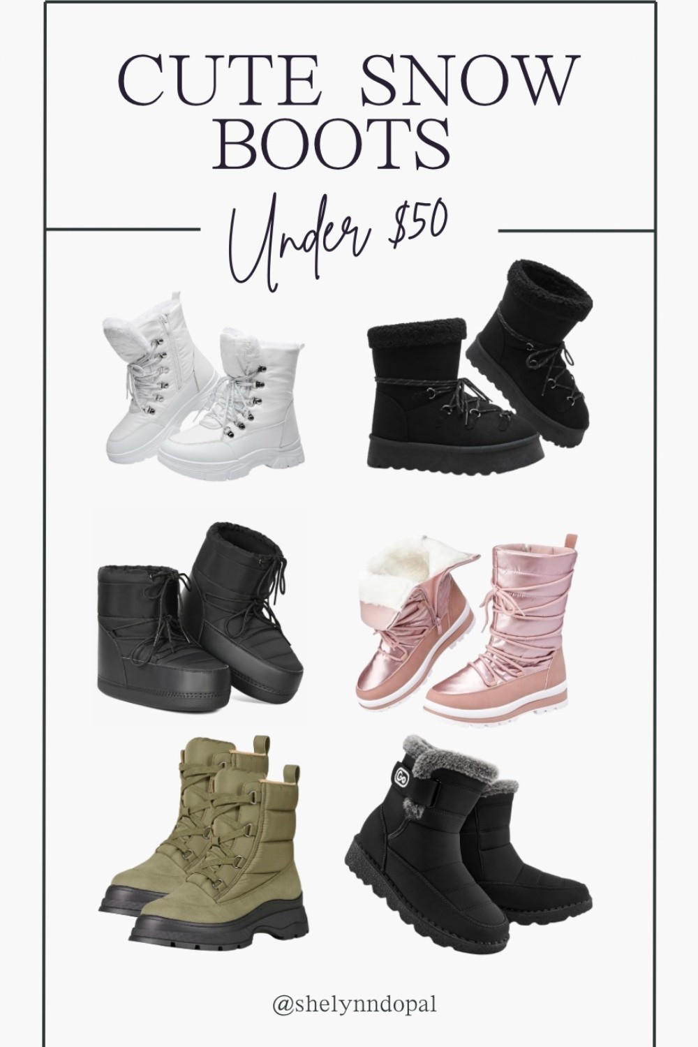 It is SNOWING on the east coast so I put together some cute and affordable snow boot options ! 