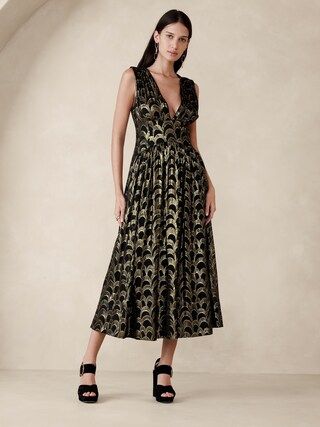 Mali Silk Jacquard Dress | Banana Republic (CA)
