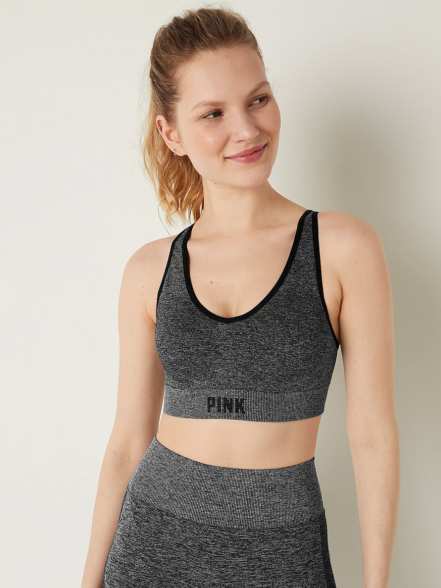 Pink Active Seamless Air Medium-Impact Sports Bra | Victoria's Secret (US / CA )
